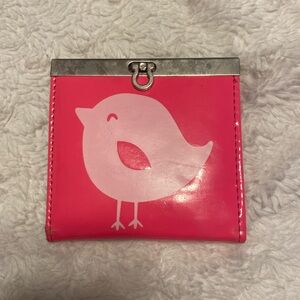 Charming Charlie Pink Bird Wallet